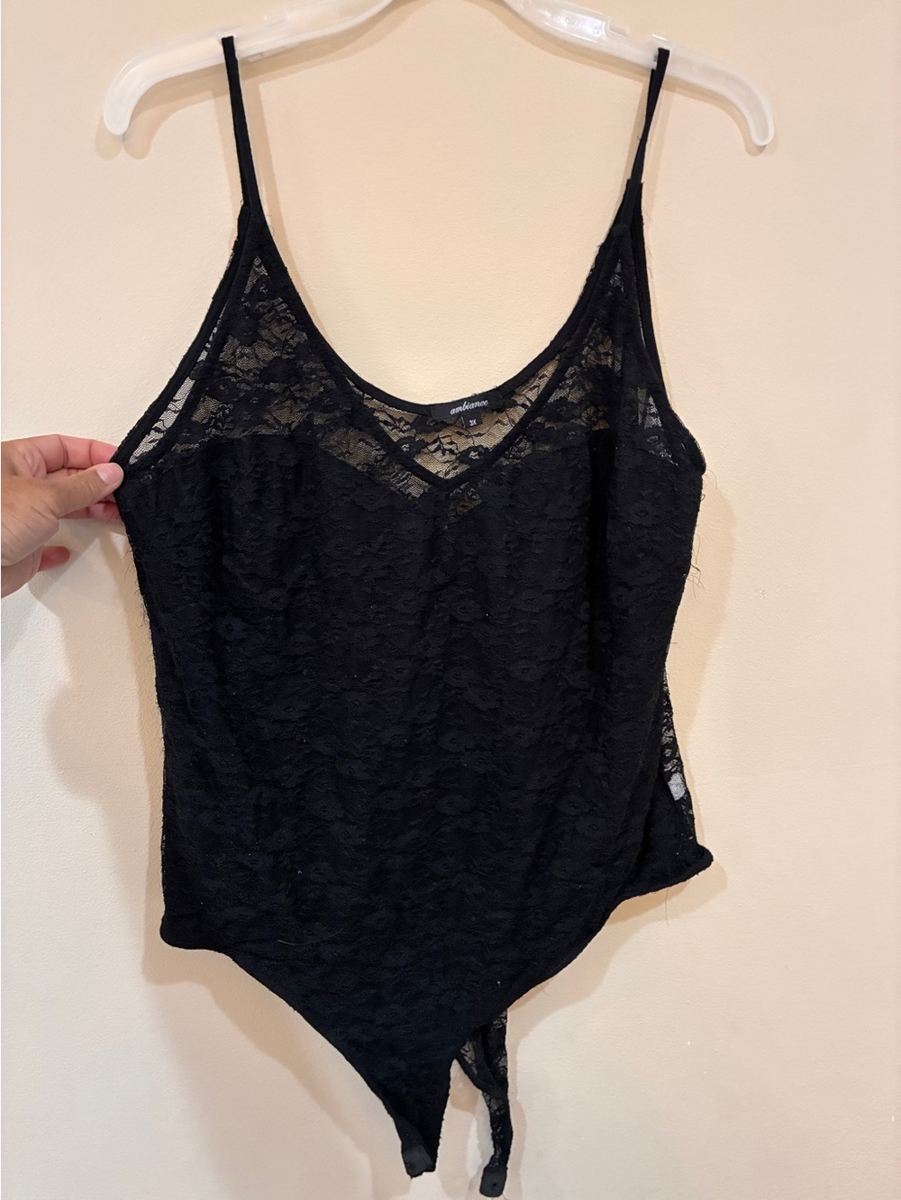 Black Lace Bodysuit Camisole